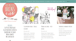 Desktop Screenshot of lespetitsbrins.com